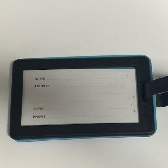 Jimmy Buffet Margaritaville Luggage Backpack ID Tag Blue Green Palm Tree 2.5"x4" - Picture 5 of 10